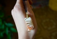 Image 2 of Sunstone Crystal Necklace
