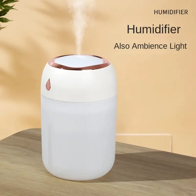 Image of Stay Hydrated Anywhere: Portable Mini Humidifier for Bedroom, Travel, Office & Home