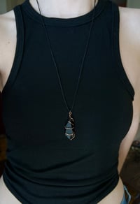 Image 3 of Black Obsidian Crystal Necklace
