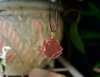 Image 2 of Red Jasper Crystal Necklace