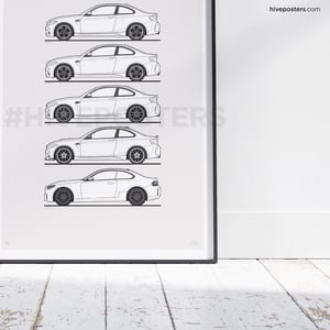 BMW M2 Generations Poster