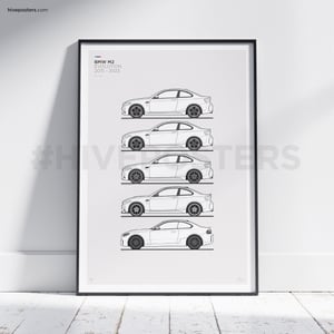BMW M2 Generations Poster