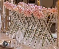 Image 1 of  bud  classic tripod cylinder glass vase  for rent only. The  price is for one 