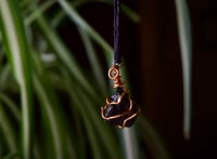 Image 2 of Black Tourmaline Crystal Necklace