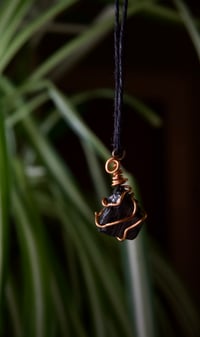 Image 1 of Black Tourmaline Crystal Necklace