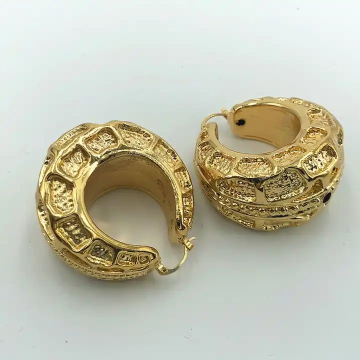 Image of Gold Chunky Hoops