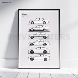 BMW M5 Generations Poster