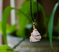 Image 2 of Raw Clear Quartz Crystal Necklace