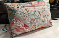 Image 1 of Vintage Peach Flower Pincushion