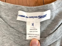 Image 4 of Comme des Garcons Shirt logo tee, size M 
