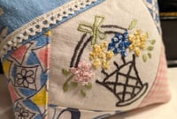 Image 2 of Vintage Flower Basket Pincushion II