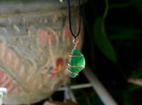 Image 2 of Green Seaglass Necklace
