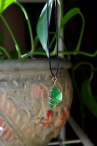 Image 1 of Green Seaglass Necklace