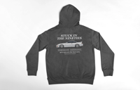 Image 1 of " Stuck in Nineties " S14 Pullover Hoodie - Grey