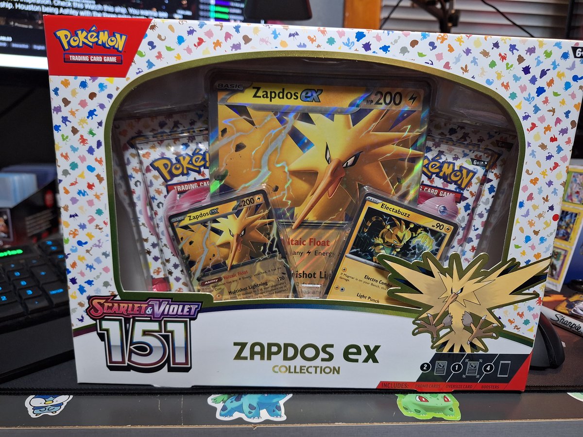 151 Zapdos EX Collection Box | UndiisSHOP