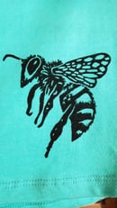 Image 2 of Women's Honeybee Tank Top | Lino Block Print | Limited Edition | Handmade Shirt Design