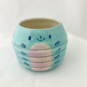 Image of Blue caterpillar pot