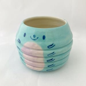 Image of Blue caterpillar pot