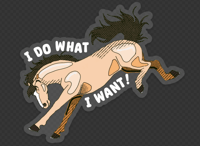 Image of I DO WHAT I WANT! STICKER