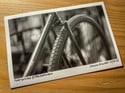 Antique bicycle black and white 4"x6"postcard (three pack)