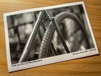 Image 3 of Antique bicycle black and white 4"x6"postcard (three pack)