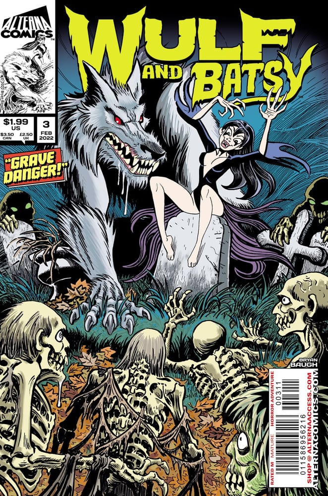 Wulf and Batsy issue 3 | Bryan Baugh's Monster Art and Comics