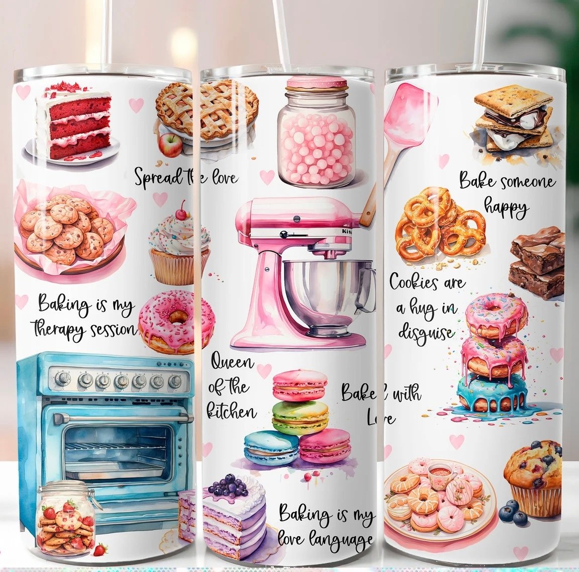 Image of Queen of The Kitchen Bakery Tumbler