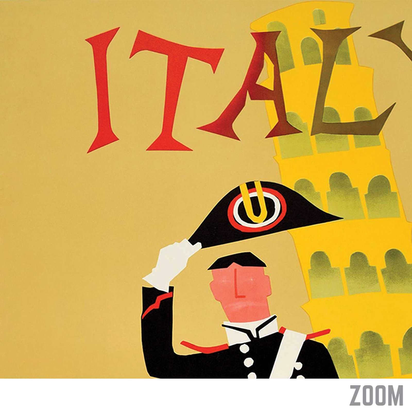 Italy - Pan Am | Aaron Fine - 1963 | Travel Poster | Vintage