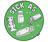 Image of SICK AS! STICKER