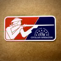 CIVILIAN OPERATOR 1776 STICKER