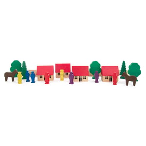 Image of Miniature Wooden Village sets