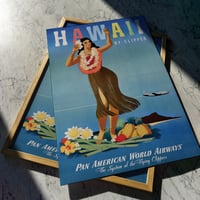 Image 1 of Hawaii - Pan Am | John Atherton - 1948 | Travel Poster | Vintage Poster