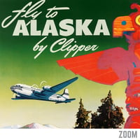 Image 2 of Alaska - Pan Am | Mark von Arenburg - 1950 | Travel Poster | Vintage Poster