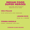 Indian food super heroes. RISO lezione registrata 