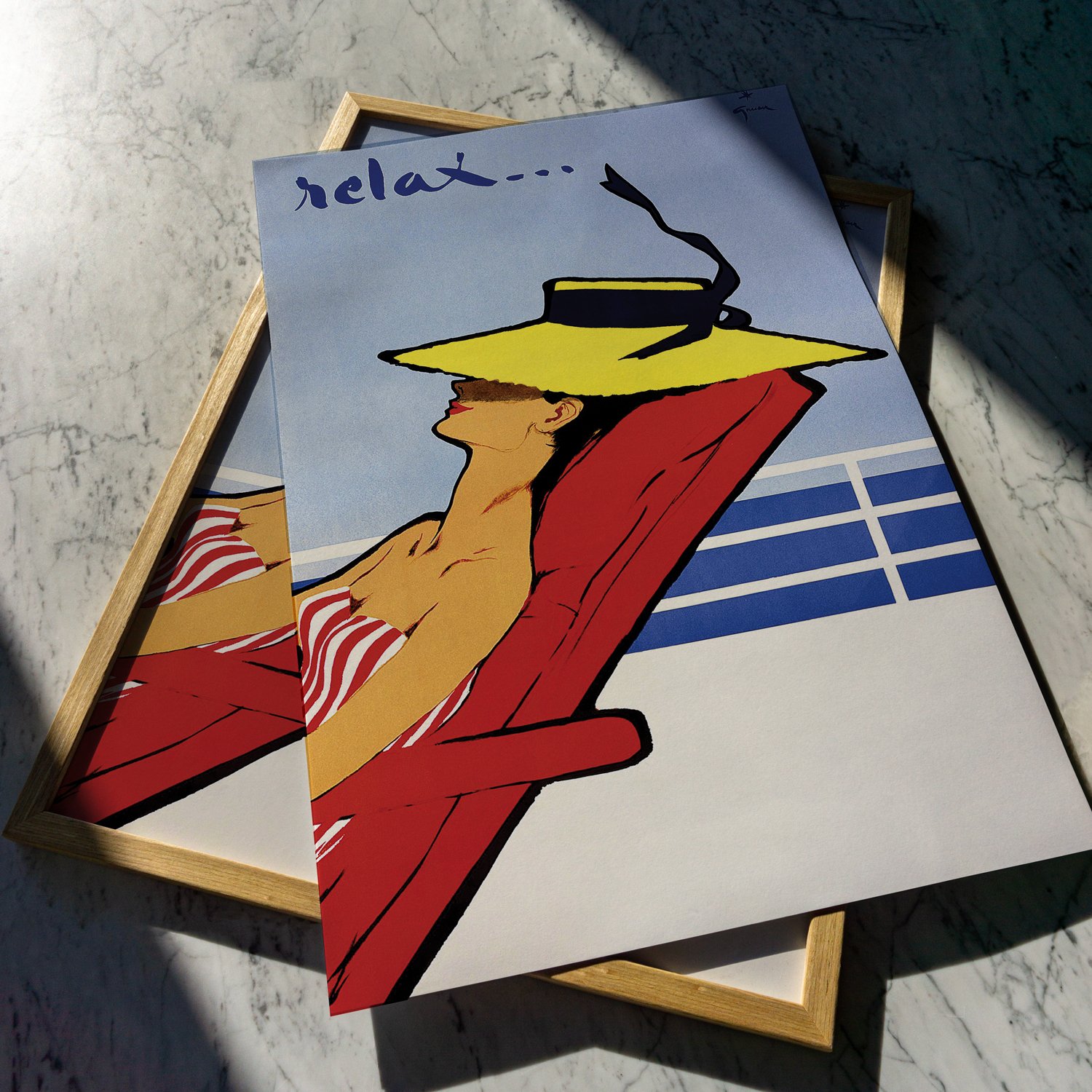 Relax | Rene Gruau - 1961 | Art Poster | Vintage Poster
