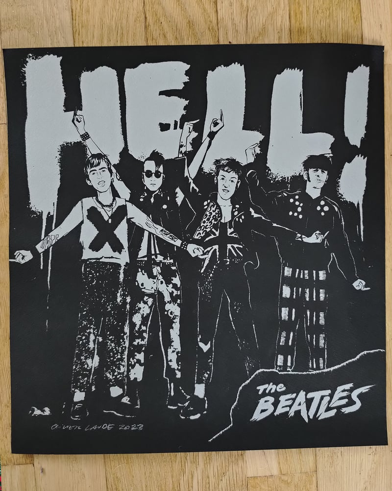 Image of The Beatles - Hell ! - sérigraphie 29x29cm
