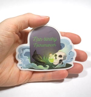 Image of Sticker "Non-binary Necromancer"