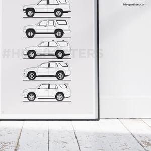 Toyota 4Runner Generations Poster