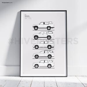 Toyota 4Runner Generations Poster