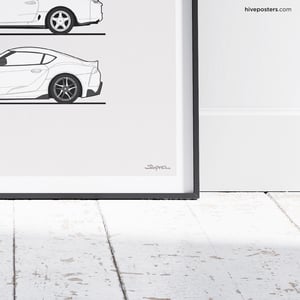 Toyota Supra Generations Poster