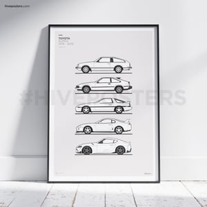 Toyota Supra Generations Poster