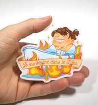 Image 2 of Sticker "Je me baigne dans le déni"