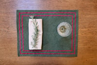 Image 4 of Set of 6 Organic Cotton Placemats Green