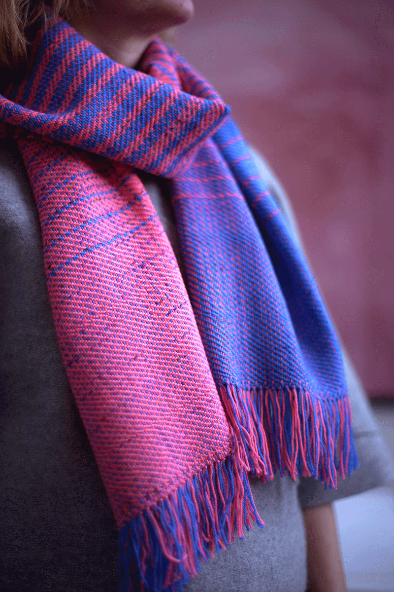 Image of Neon Blue & Pink Graduated Scarf