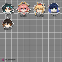 Image 4 of Genshin Impact Chibi Stickers