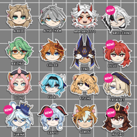 Image 2 of Genshin Impact Chibi Stickers