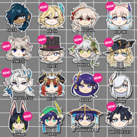 Image 3 of Genshin Impact Chibi Stickers