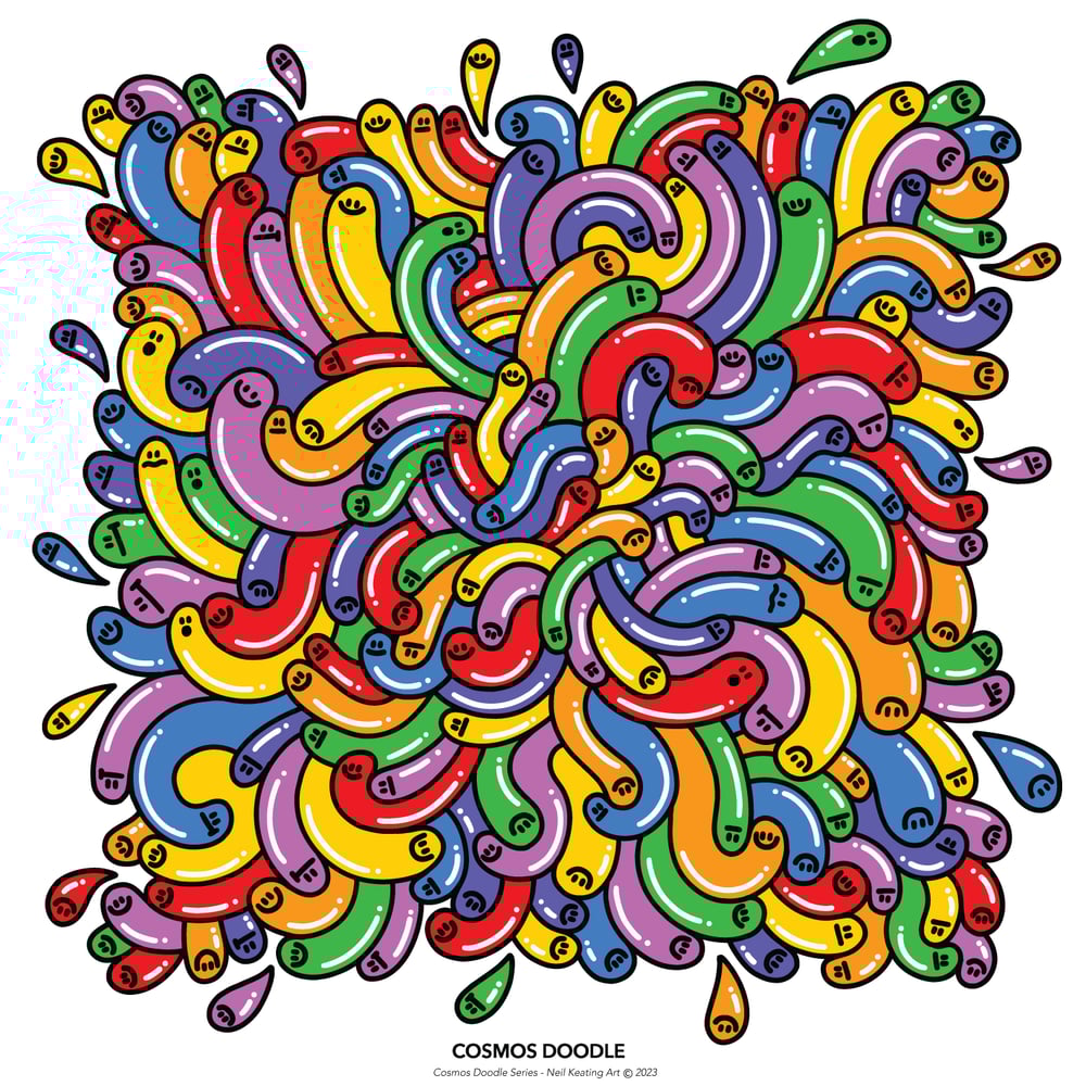 Cosmos Doodle #3 - Fine art Giclee Print