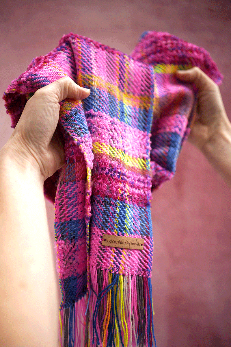 Image of Pink and Blue Naomi Scarf