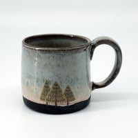 Image 5 of Black Ceramic Pine Trees Mug